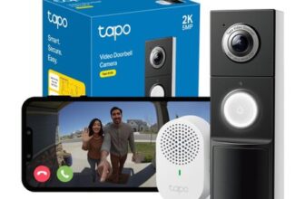 Tapo D235 Doorbell, 2K/5MP, Wireless or Wired, IP66, AI Detection