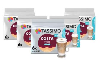 Tassimo Costa Skinny Latte Coffee Pods (Pack of 5, Total 60 Pods, 30 Servings) 15% off coupon Subscribe & Save