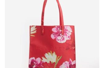 Ted Baker Red Floral Print Tote Bag