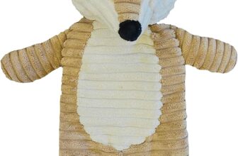 Teddy Bear Hot Water Bottle Soft & Fluffy Mr Fox Animal Cover 1ltr Small Bottle