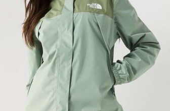 The North Face Womens Antora Rain Jacket – Green, XS