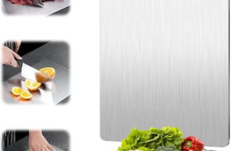 Titanium Cutting Boards, Titanium Cutting Boards for Kitchen, Hygiene & Durability 304 Stainless Steel Food Grade Cutting BoardsBoard, Meat, Fruit, Vegetables34X23cm