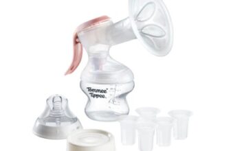 Tommee Tippee Manual Breast Pump with Petal Cushion, 24mm Flange