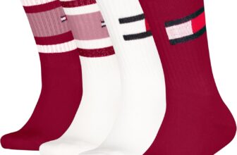 Tommy Hilfiger Unisex Kids Flag & Sport Stripe Classic Sock (Pack of 4)