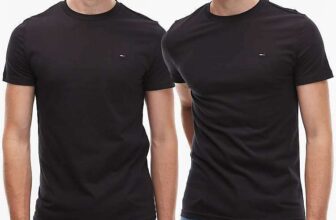 Tommy Jeans Extra Slim 2 pack T-shirts in black – w/code