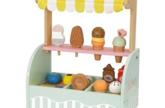 Tooky Toy Wooden Ice Cream Parlour Playset