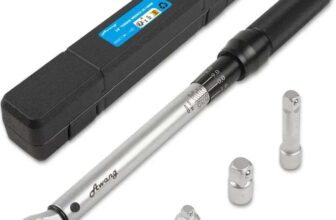 Torque Wrench 3/8 Ratchet 20-140Nm Adjustable 3% Accuracy 72 Teeth for Car & Motorcycle – Silver 3/8 20-140NM