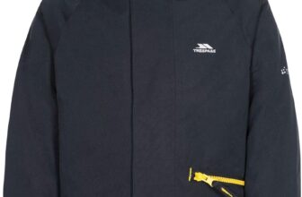 Trespass Boys Padded Waterproof Jacket Detachable Hood Parka Style Raincoat Windproof Hooded School Coat Upbeat