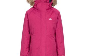 Trespass girls pink long coat Fame