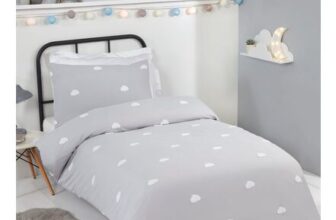 Tufted Clouds Duvet Cover and Pillowcase Set – Grey