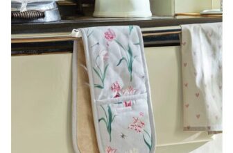 Tulips Double Oven Glove