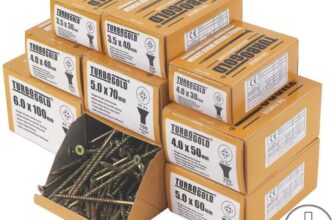 TurboGold PZ Double-Countersunk Woodscrews Trade Pack 1400 Pcs – Free C&C