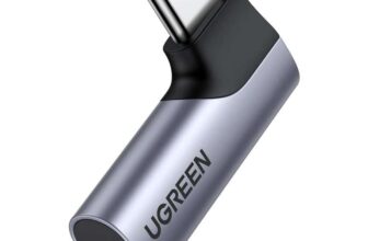 UGREEN USB C to 3.5mm Jack Adapter DAC Stereo USB C Aux Headphone TRRS Audio Grey (Black £8.75) – Sold By UGREEN GROUP LTD UK FBA