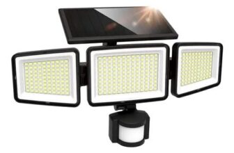 UME Solar Outdoor Flood Lights, 3000LM, 302LED, IP65, 3 Modes