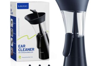 Upgraded Ear Wax Removal Kit, Manual Ear Cleaner, Effort-Saving Button, One – Hand Operation, Safe & Effective Ear Cleaning Kit for Home Use
