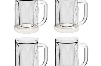 UrbanNest 4-Pack Double-Wall Gel Frosty Beer Mugs