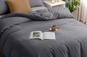 Utopia Bedding Duvet Cover Double – Soft Microfibre Polyester – Bedding Quilt Cover Set, with Pillow cases (Grey)
