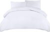 Utopia King Size Duvet Cover with Pillow cases – Soft Microfibre Polyester – Bedding Quilt Set (White)