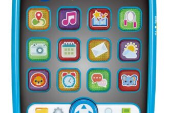 VTech Tiny Tech Tablet, Educational Toy, Light Up Buttons, Animal Voices & Phrases, Discovery & Exploration