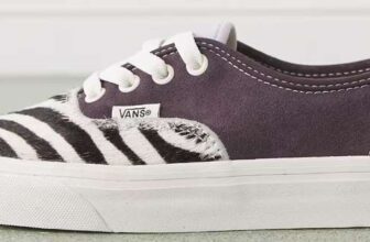 Vans Authentic Punk Pumps With Zebra Ponyhair
