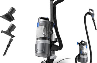 Vax LiftOut Pet Corded Upright Bagless Vacuum Cleaner, Lightweight, Handheld Tool Attachments for Pet Hair, Car, Upholstery, Bed, Mattress, Home cleaning, 600W, 6.11kg, Graphite/Blue, CDUP-LOXP