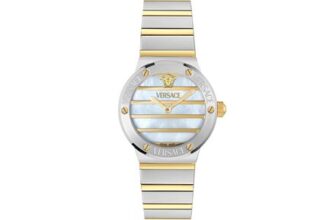 Versace Womens Analogue Swiss Quartz Watch with Stainless Steel Strap