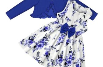 Vicloon Baby Girl Dress and Cardigan Set