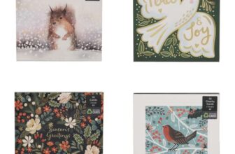 WHSmith Boxed Christmas Cards – 10 Pack (4 Designs) – 90p With DFC / Free Click & Collect