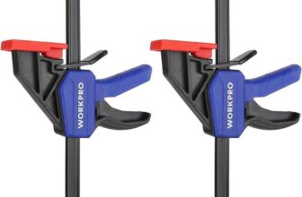 WORKPRO 150 mm Ratchet Bar Clamp Set, 285 mm Spreader, Quick Release and One-Handed Clamp