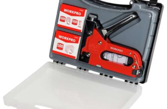 WORKPRO 3-in-1 Staple Gun Set with case Free C&C