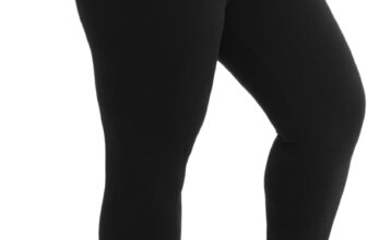 Walifrey Plus Size Leggings with Pockets for Women, High Waist Opaque Tummy Control Leggings