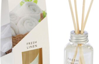 Wax Lyrical Fresh Linen, 40ml Reed Diffuser, White