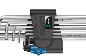 Wera 950/9 Hex-Plus holding function 1 Chrome-plated L-key set, 1.5-10, 9pc, 05022130001