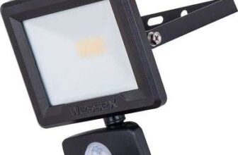Wessex LED PIR Floodlight IP65 10W 1200lm 4000K Black (Free C&C)