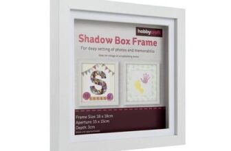 White Shadow Box Frame 18cm X 18cm