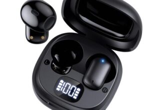 Wireless Bluetooth Earbuds, Noise-Cancelling, Dual LED Display, 50H Battery