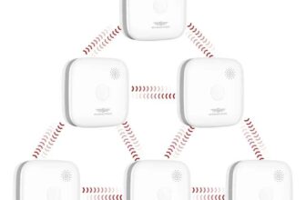 Wireless Interlinked Smoke Alarm EN14604 Certified Fire Detector with Replaceable Battery – White SP-SS-ZS12