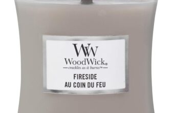 WoodWick Medium Hourglass Scented Candle Fireside with Crackling Wick Burn Time: Up to 60 Hours Gifts for Women