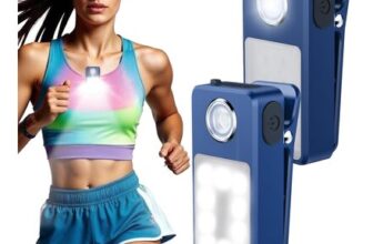 Xerteam 2-Pack Clip-on USB LED Running Chest Light
