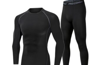 YESWEL Mens Thermal Underwear Set: Long-Sleeve Top & Bottom
