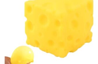 Yellow Cheese Squeeze Toy,Cheese Squishy Stress Ball Realistic Design