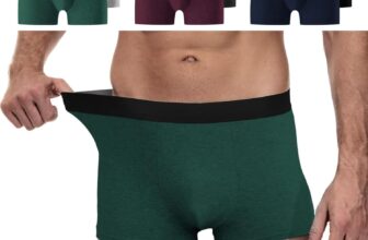 YouShow Mens Boxers Shorts Multipack 6 Pack – Cotton Boxers for Men Underwear Trunks Retro Mens Underpants Tagless Anti Chafing