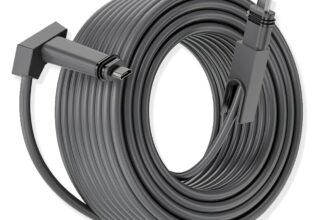 Yunir Cable, Cable 150ft, Cable Extension V2, Internet Kit Satellite Multifunctional Satellite Replacement Cable, Replacement Cable, Grey, R