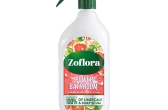 Zoflora Caribbean Grapefruit & Lime Power Bathroom Cleaner, 1 x 800ml – £1.29/£1.21 with S&S