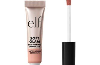 e.l.f. Soft Glam Brightening Corrector, Helps Minimize Dark Circles & Discolouration, Hydrating with a Natural Finish