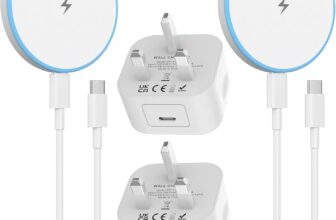 iPhone Wireless Charger 2Pack,15W Mag-Safe Charger Pad and 20W Fast USB C Plug with 6FT USB-C to USB-C Cable,Magnetic Wireless Fast Charge for iPhone17 16 15 14 13 12 Pro/Pro Max/Air/Plus,Airpods