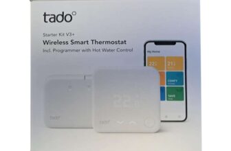 tado Starter Kit – Wireless Smart Thermostat V3 Programmer – Hot Water Control w/code Red Rock UK Ltd
