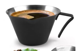100ml Stainless Steel Espresso Measuring Cup with Dual Scale
