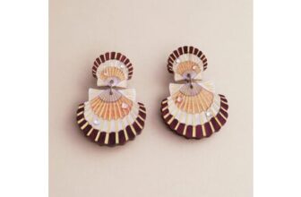 105 Scallop Statement Earrings