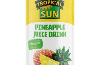 12 pack Tropical Sun Pineapple Juice Drink 330ml Refreshing & Naturally Sweet Made with Fresh Pineapple Juice